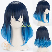 High Quality Anime Demon Slayer Kimetsu no Yaiba Hashibira Inosuke Cosplay Wig Heat Resistant Synthetic Hair Wigs + Wig Cap 2024 - buy cheap