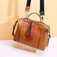 100% Genuine Leather Handbags Large Capacity Women Tote Shoulder Messenger Bags Luxury Designer Real Cow Leather Crossbody Bag 2024 - buy cheap