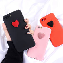 3D Cute Love Heart Matte Candy Case For LG K40 K30 K20 Plus K12 K11 K10 2018 K8 K7 K4 2017 V50 V40 V30 V20 V10 Soft TPU Cover 2024 - buy cheap