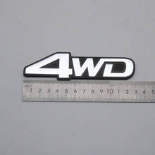 Pegatina con emblema para coche TOYOTA Land Cruiser 80 4WD, letra 3D, parte trasera plateada, placa con logotipo 2024 - compra barato
