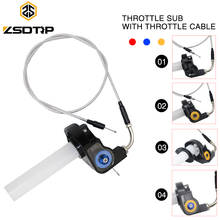 ZSDTRP 7/8'' Quick Action CNC Throttle Grip Twist & Cable 22mm Throttle Grip + Elbow Cable Fit Motorcycle 50cc 110cc 125cc 2024 - buy cheap