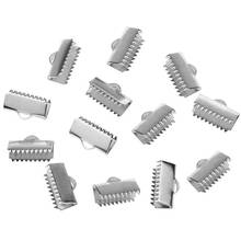 50pcs Stainless Steel  Connectors Crimp End Beads Buckle Tips Clasp Cord For Jewelry Making Findings Diy Necklace Bracelet 2024 - buy cheap