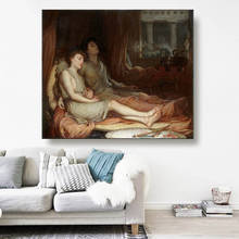 Citon William Waterhouse《Sleep and his Half-Brother Death》Canvas Oil Painting Artwork Poster Picture Wall Decor Home Decoration 2024 - buy cheap