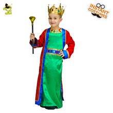 Новый стиль короля для мальчиков Косплэй Костюм Прохладный и красивый мальчик King карнавальный костюм на Хэллоуин маска для карнавала 2024 - купить недорого