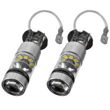 2pcs H3 100W White LED Car Fog Lights 20LED Parking Driving Running Lamp Front Lighting Bulbs 2024 - buy cheap