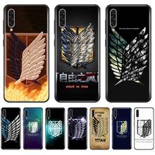 Anime Attack on titan logo Phone Case For Samsung Galaxy A 3 6 7 8 10 21 01 11 31 91 10S 20S 30S 50S PLUS 2024 - buy cheap