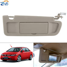 ZUK Genuine Front Right Passenger Side Sunvisor Sunshade Sun Shield Antidazzle Visor For HONDA CIVIC FA1 FD1 FD2 2006-2011 2024 - buy cheap