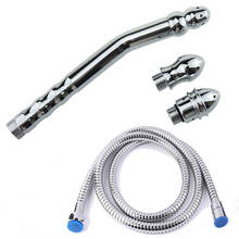 High Quality Aluminum Metal Alloy 3-Head Anal Douche Enema Tube Anus Vaginal Cleaning Anal Shower Cleaner Butt Plug Sex Toys 2024 - buy cheap