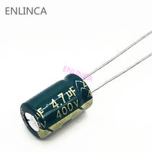 10pcs/lot 400v 4.7UF high frequency low impedance 400V 4.7UF aluminum electrolytic capacitor size 8*12 S22 20% 2024 - buy cheap