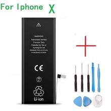 Batería de teléfono móvil para iPhone X, capacidad Real, 2716mAh, 3,8 V, con Kit de herramientas de reparación 2024 - compra barato