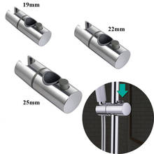 Abs chrome cabeça de chuveiro titular ajustável 19-25mm banheiro chuveiro suporte rack barra deslizante acessórios torneira do banheiro chuveiro 2024 - compre barato