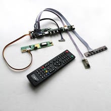 Placa controladora para HV121WX4-100/110/120 LVDS 20Pin 1CCFL USB VGA AV RF LCD monitor T.V56, Teclado + inversor + kit de bricolaje remoto 2024 - compra barato