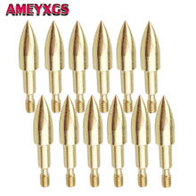 12/24Pcs 100 Gr Archery Field Target Points Steel Arrowhead Screw in Practice Point Arrow Tips For Hunting Shooting Accessories 2024 - buy cheap