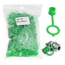 250PCS Grease Fitting Caps Green Polyethylene Dust Caps for M8 Metric Thread Grease Zerk Nipple Fitting 2024 - buy cheap