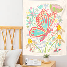 Butterfly tapestry Tapestry plant flower Wall Decor Butterfly Tapestries Home Decor Boho Decor Witchcraft Tapestry Room Decor 2024 - buy cheap