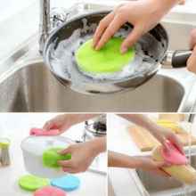 Kitchen Accessories Silicone Dish Washing Brush Bowl Pot Pan Wash Cleaning Brushes Cooking Tool Cleaner Sponges Scouring Pads 2024 - buy cheap