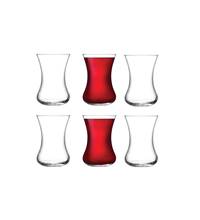 Slim Turkish Tea cup Slim Waisted Tea six personality Tea Cup Set 6'lı Lux quality glass 2024 - compre barato