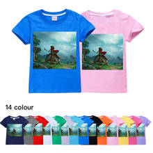 Fashion Kids T-shirt for Girls Raya and The Last Dragon Summer Short Sleeve Cotton Tshirt Boy Tops O-neck Tees Children Clothes 2024 - buy cheap