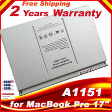 Batería del ordenador portátil de 6600mAh A1189 para Apple MacBook Pro17 pulgadas MA092T MA897X/A MA611B A1151 batería A1212 A1229 A1261 envío rápido 2024 - compra barato