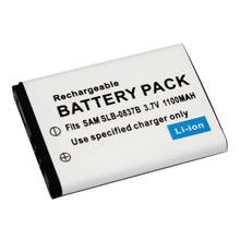 Batería para cámara Samsung Digimax I6 PMP L50 L60 L80 i70 i70S L700 L700S L73 NV3 NV5 NV7, 1100mAh, SLB-0837B, 0837B, SLB-0837(B) 2023 - compra barato