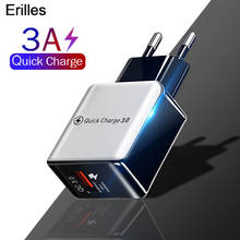 Carregador usb portátil para celular, carregador rápido para iphone xr 18w qc 3.0, adaptador de carregamento para samsung 2024 - compre barato