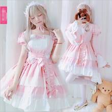 Cosplay Lolita Dress Maid Costume Cos Dress Sweet and Lovely Lolita Vintage Gothic Tuxedo Court Dress Vestidos Cos Loli 2024 - buy cheap