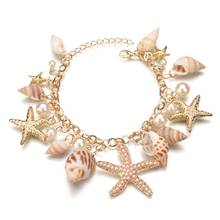 new Bohemian Starfish&Shell Ocean Style Bracelets&Bangles For Women Charm Bracelets Friendship Crystal Jewelry Bracelet BT200247 2024 - buy cheap