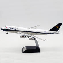 1:200 Scale BOAC Airline airplane 747 B747-400 G-BYGC model with base landing gear alloy aircraft plane toy 2024 - buy cheap