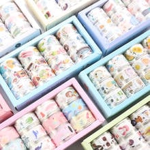 Domikee 12 Rolls cute Korean cartoon journal planner decorative DIY masking tape set school kawaii diary washi tape stationery 2024 - buy cheap