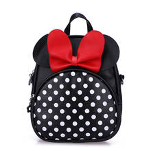 Disney new shoulder cartoon backpack kindergarten wave point Mickey mouse girls snacks parent-child bag 2024 - buy cheap