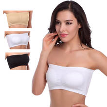 Double Layers Fashion Women Tube Tops Seamless Removable Padded Bra High Elastic Invisible Soft Strapless Bandeau Size S-3XL 2024 - buy cheap