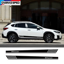 For Subaru XV Sport Stripes Car Door Side Skirt Sticker Auto Body Decor Vinyl Decals Exterior Accessories 2024 - buy cheap