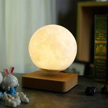Magnetic Levitation LED Moon Night Light 3D Print Crntic Valentine's Day creative  Birthday Gift RomaTouch Switch Home Decor 2024 - buy cheap