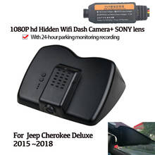 Grabador con Wifi para coche, cámara de salpicadero oculta HD 1080P, para JEEP Cherokee Deluxe 2015, 2016, 2917, 2018, 96658 Novatek, alta calidad, nuevo 2024 - compra barato