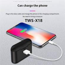 X18 TWS Button Wireless Stereo Bluetooth 5.0 Earphone Charging Bin Mini Stealth Sports Earphone 8D Surround Noise Reduction 2024 - buy cheap