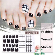 1sheet Flower Toenail Sticker Full Toe Nail Wraps Art Polish Stickers Self-adhesive False Nail Design Manicure for Women Girls 2024 - buy cheap