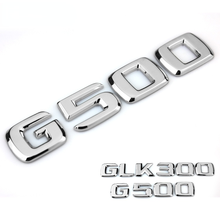 1 шт., хромированная 3d-эмблема G500, G55, G63, GL450, GLK300, GLK350, 4matic, значки с перемещением, автомобильные наклейки, Стайлинг автомобиля 2024 - купить недорого