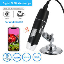 Microscópio usb 1000x ampliação ampliação microscópio digital mini suporte de mesa lupa com 8 led luz para ios android 2024 - compre barato