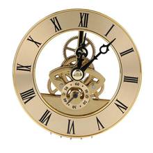 Reloj incorporado artesanal de movimiento de cuarzo de 86mm, inserto de cabeza de reloj redondo clásico, número romano, accesorio de reloj de escritorio para relojero 2024 - compra barato