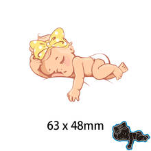 Cutting Metal Dies Cute Sleeping Baby   New Stencils DIY Scrap booking Paper Cards Craft Making Craft Decoration 2024 - buy cheap