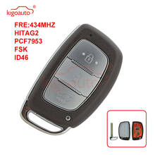 Kigoauto, 3 botones, ID46-PCF7953 de 433Mhz para Hyundai IX35, llave de coche remota inteligente 2024 - compra barato