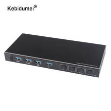 2/4 портов USB C HDMI KVM переключатель сплиттер 4K видео дисплей USB KVM переключатель коробка для совместного использования принтера клавиатуры мыши 2024 - купить недорого