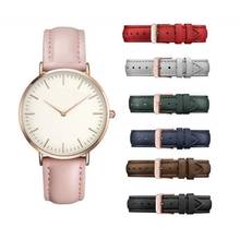 Reloj de pulsera de cuarzo con banda de cuero de lujo de estilo superior para Mujer Reloj de pulsera dorado para Mujer Reloj negro para Mujer 2024 - compra barato