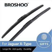 BROSHOO Car Windscreen Wipers Blade Natural Rubber For Jaguar X-TYPE Saloon/Estate 2001 2002 2003 2004 2005 2006 2007 2008 2009 2024 - buy cheap