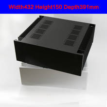 KYYSLB 4315A алюминиевый усилитель шасси коробка дом DIY корпус с охлаждающими отверстиями силовые базовые ножки для усилителя чехол Корпус 2024 - купить недорого