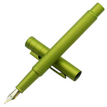 Hongdian Light Green Forest Metal Fountain Pen Golden EF/F/Bent Nib Ink Pen Beautiful Tree Texture Business Office Writing Gift 2024 - buy cheap