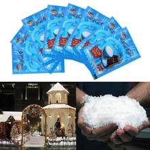 Copos de nieve falsos DIY, decoración de polvo de nieve Artificial de invierno y Navidad, suministros de boda para fiesta de Frozen 2024 - compra barato