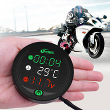 Testador de motocicleta com tela de led, voltímetro à prova d'água, medidor multifuncional para bmw k1300 s r gt kgt 1600 gtl r1200gs adventure 2024 - compre barato