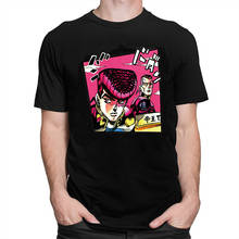 Camiseta de Jojo's Bizarre Adventure para hombre, camiseta divertida de dibujos animados, camiseta informal de Anime japonés, camiseta estampada Vintage, camisetas de Hip Hop 2024 - compra barato