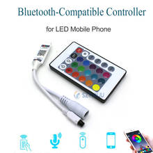 24key IR remote Bluetooth-Compatible App LED RGB Controller DC5-12V Smart Controller for SMD 2835 5050 RGB LED Strip Lights 2024 - buy cheap